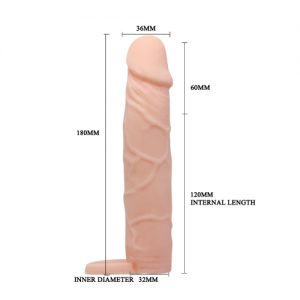 Extensor de pene 6cm con sujetador